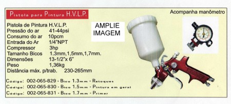 Pistola  de  Pintura - Bicos 1.3 -1.4 ou 1.5 - Marca  Astro